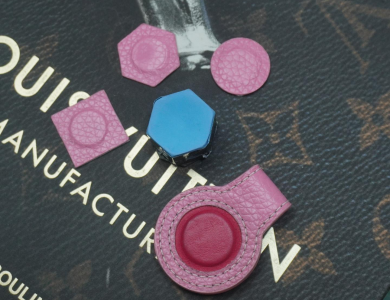 Kẹp lơ bida - Tròn - Da bò hồng