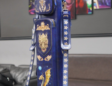 Bao cơ bida chủ đề Rồng phương Tây H&Homies Cue Case - Hard - 4x5