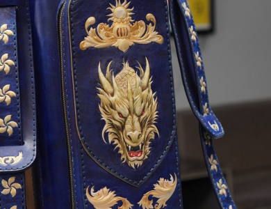 Bao cơ bida chủ đề Rồng phương Tây H&Homies Cue Case - Hard - 4x5