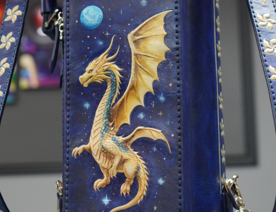 Bao cơ bida chủ đề Rồng phương Tây H&Homies Cue Case - Hard - 4x5