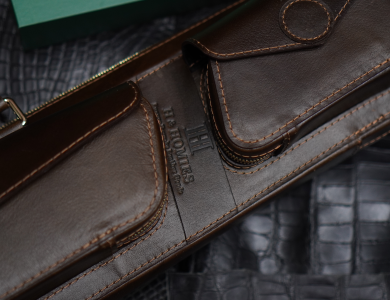 Bao cơ bida da bò sáp Waxy Leather Cue Case - Soft - 2x2