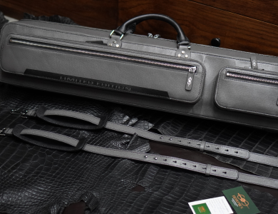 Bao cơ bida da bò vân Taiga Cue Case - Soft - 4x8