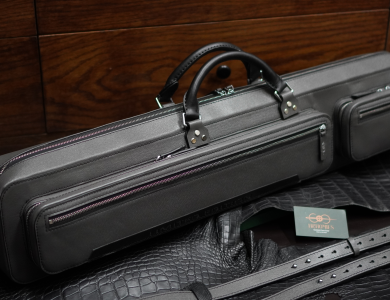 Bao cơ bida da bò vân Taiga Cue Case - Soft - 4x8