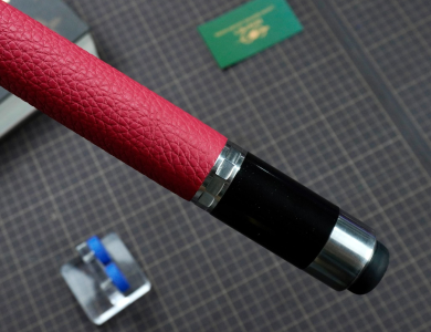 Bọc cơ da Togo hồng cho chuôi Cuetec