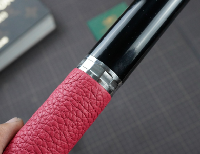 Bọc cơ da Togo hồng cho chuôi Cuetec