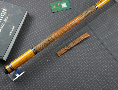 Bọc cơ da kỳ đà hoa nâu-đen cho chuôi JF, Dufferin, Universal