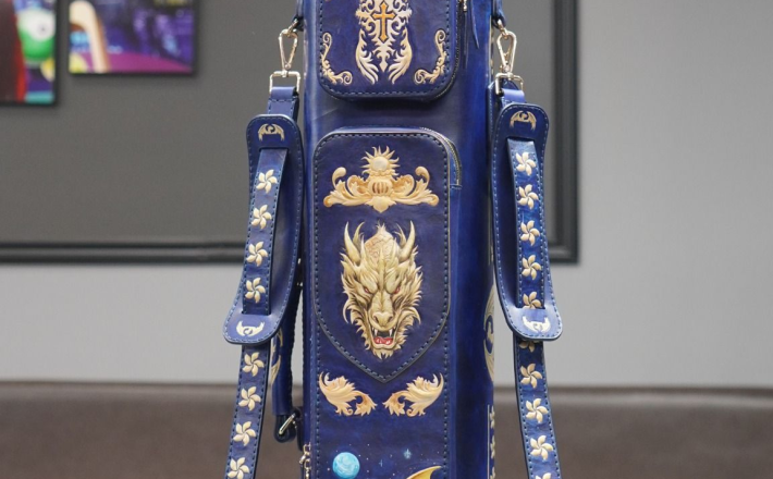 Bao cơ bida chủ đề Rồng phương Tây H&Homies Cue Case - Hard - 4x5