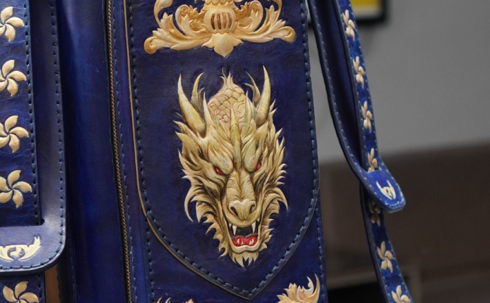 Bao cơ bida chủ đề Rồng phương Tây H&Homies Cue Case - Hard - 4x5