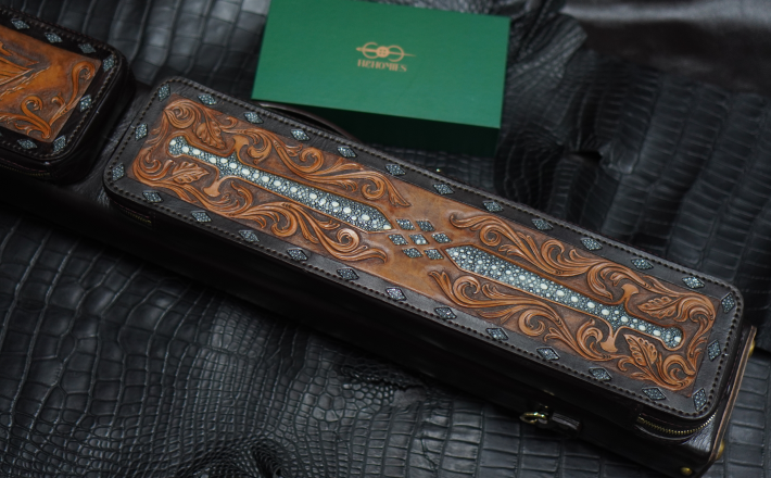 Bao cơ bida chủ đề Sparta Cue Case - Hard - 3x5