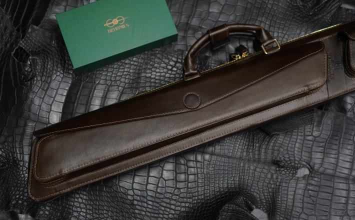 Bao cơ bida da bò sáp Waxy Leather Cue Case - Soft - 2x2