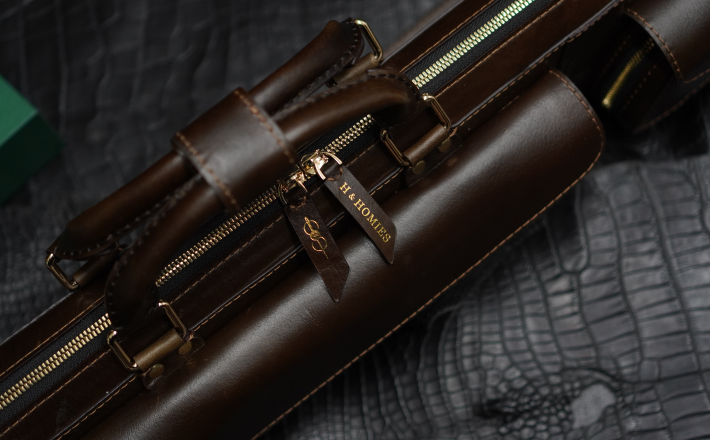 Bao cơ bida da bò sáp Waxy Leather Cue Case - Soft - 2x2