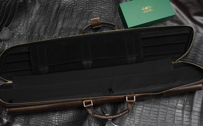 Bao cơ bida da bò sáp Waxy Leather Cue Case - Soft - 2x2