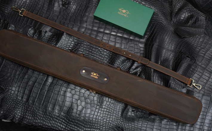 Bao cơ bida da bò sáp Waxy 3C Leather Cue Case - Soft - 1x2
