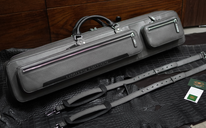 Bao cơ bida da bò vân Taiga Cue Case - Soft - 4x8