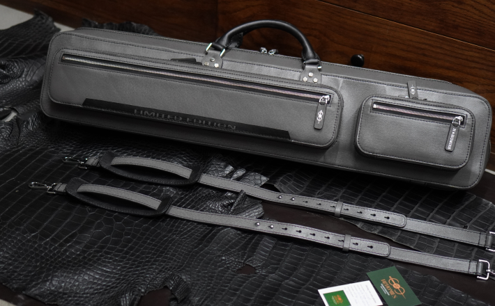 Bao cơ bida da bò vân Taiga Cue Case - Soft - 4x8