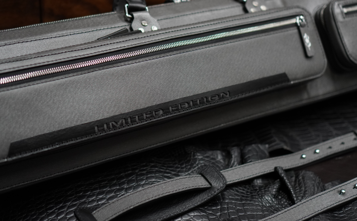 Bao cơ bida da bò vân Taiga Cue Case - Soft - 4x8