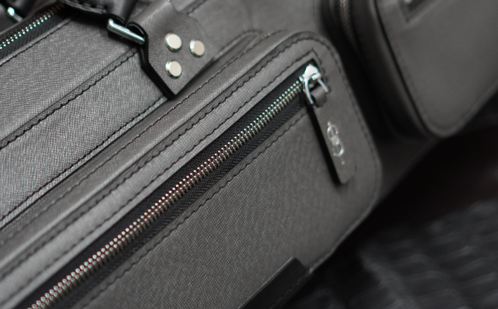 Bao cơ bida da bò vân Taiga Cue Case - Soft - 4x8
