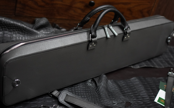 Bao cơ bida da bò vân Taiga Cue Case - Soft - 4x8