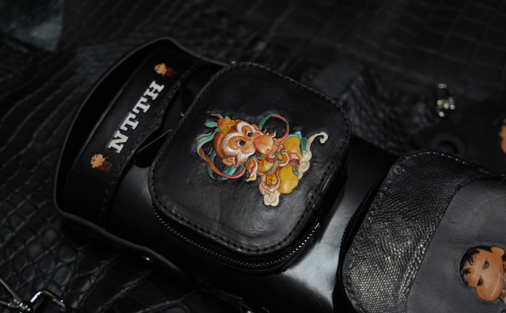 Bao cơ bida chủ đề Shin + Wukong H&Homies Cue Case - Hard - 2x4