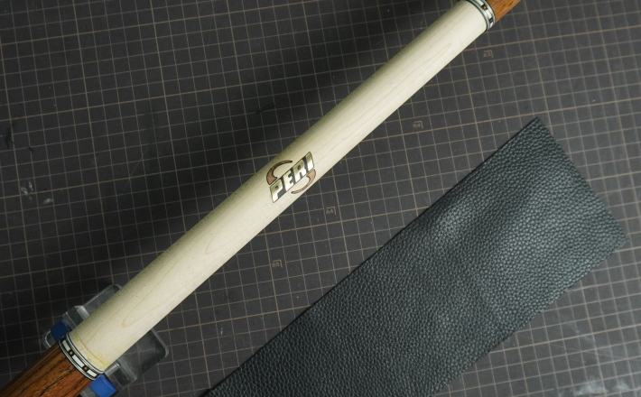 Bọc cơ da bò thường đen cho chuôi Peri