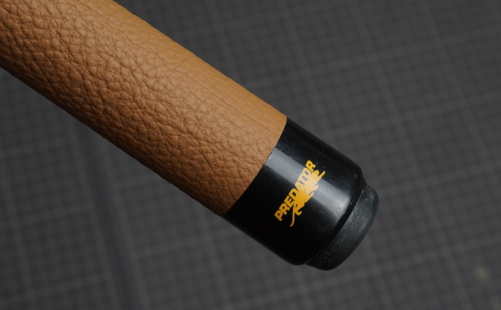 Bọc cơ da Togo nâu gold cho chuôi Predator