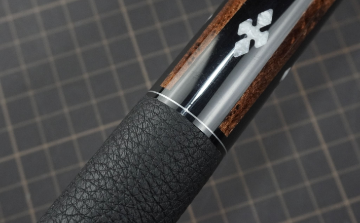 Bọc cơ da Togo đen cho chuôi Predator