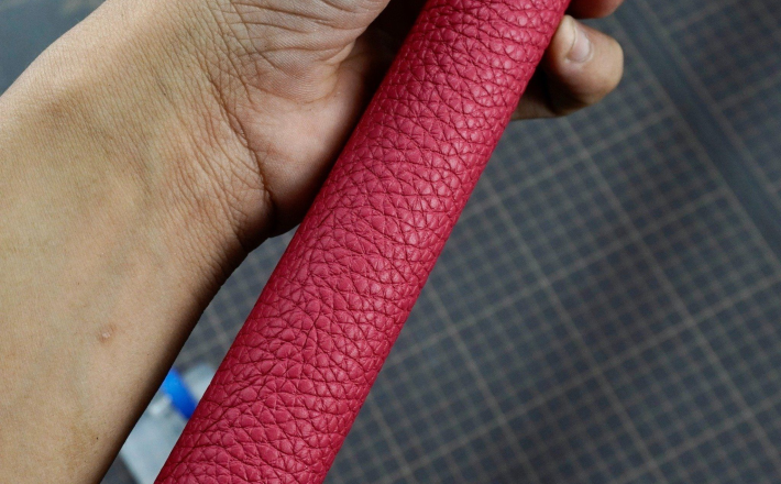 Bọc cơ da Togo hồng cho chuôi Cuetec