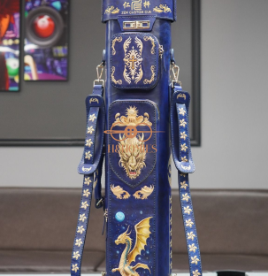 Bao cơ bida chủ đề Rồng phương Tây H&Homies Cue Case - Hard - 4x5