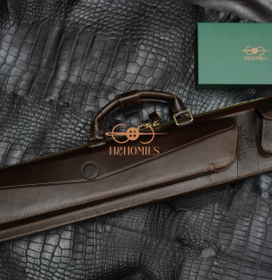 Bao cơ bida da bò sáp Waxy Leather Cue Case - Soft - 2x2