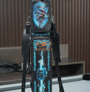 Bao cơ bida chủ đề thần Zeus H&Homies Cue Case - Hard - 3x5