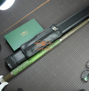 Bọc cơ da kỳ đà hoa xanh lá-đen cho chuôi Mit